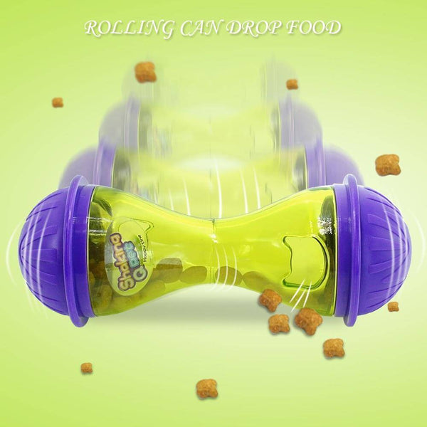 2 in 1 Interactive Cat Toy, Puzzle Feeder, Training Food Dispenser