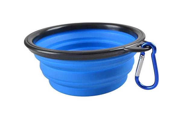 350/1000ml Large Collapsible Folding Silicone Bowl Outdoor Travel Portable Food Water Container Feeder Dish for Pets