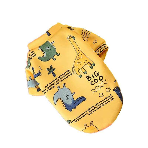 Cartoon Theme Colorful Sweatshirt for Small Dogs and Cats