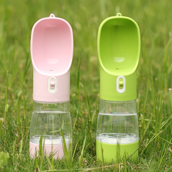 Portable Water Food Bottle Feeder Bowl Outdoor Travel for Dogs, Cats