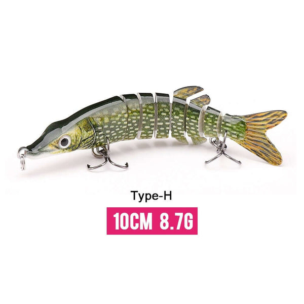 10/14cm Sinking Wobblers Fishing Lures Jointed Crankbait