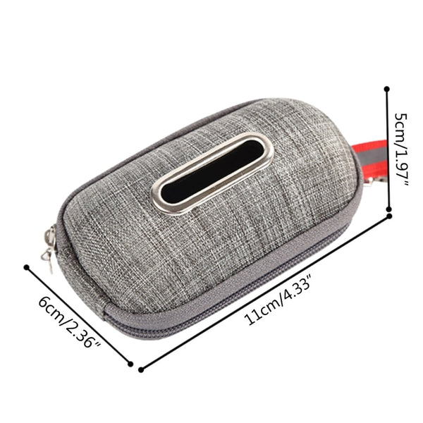 Portable Pet Dog Poop Collector Bag Dispenser, Pick-Up Bags Holder With Wrist Band Cleaning Waste Garbage Box