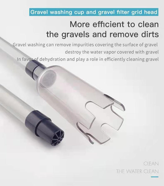 Electric Aquarium Water Change Pump Cleaning Tool Gravel Cleaner Siphon for Fish Tank