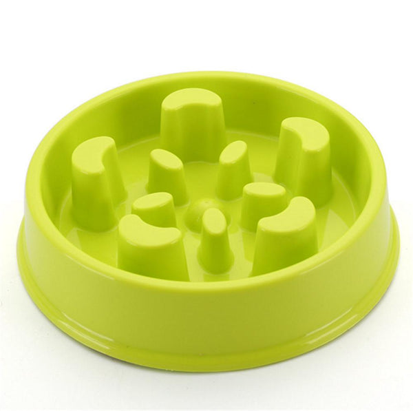 Portable Pet Feeding Bowls Slow Down Eating Food Dishes - in Various Shapes and Colors