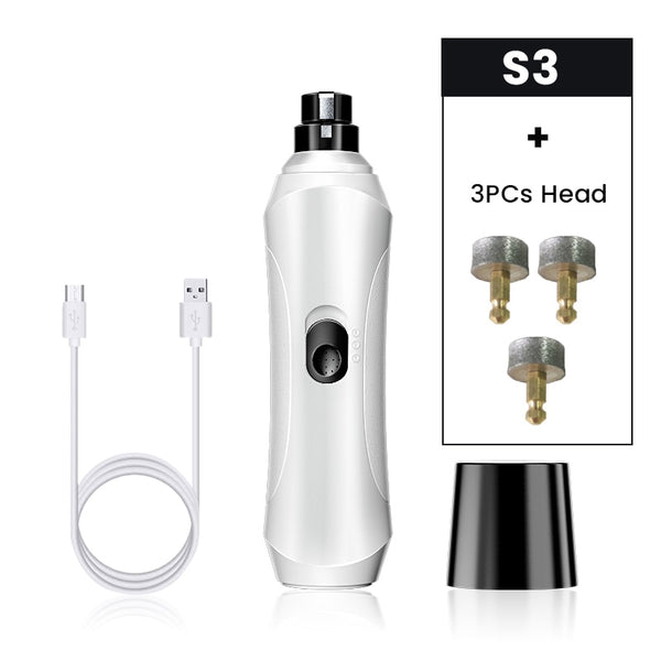 Rechargeable Dog Nail Grinder Electric Pet Nail Clipper, Trimmer Automatic Claws Cutter