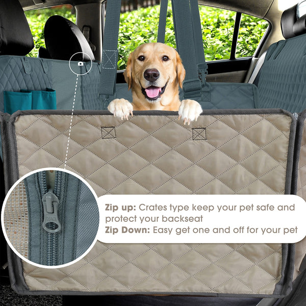Dog Car Back Seat Cover Waterproof Pet Transport Backseat Protector Mat