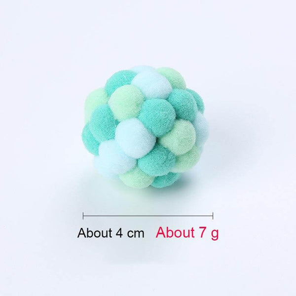 Bouncy Fabric Balls for Cats, Kittens with Sounds