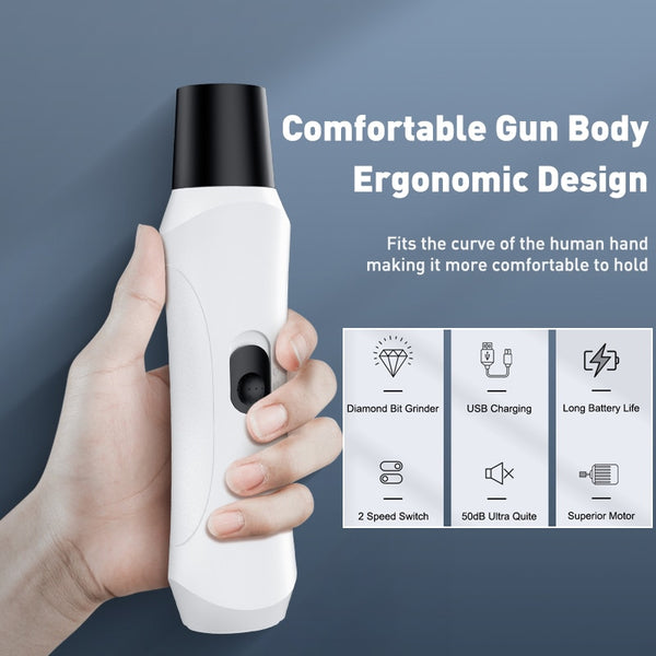 Rechargeable Dog Nail Grinder Electric Pet Nail Clipper, Trimmer Automatic Claws Cutter