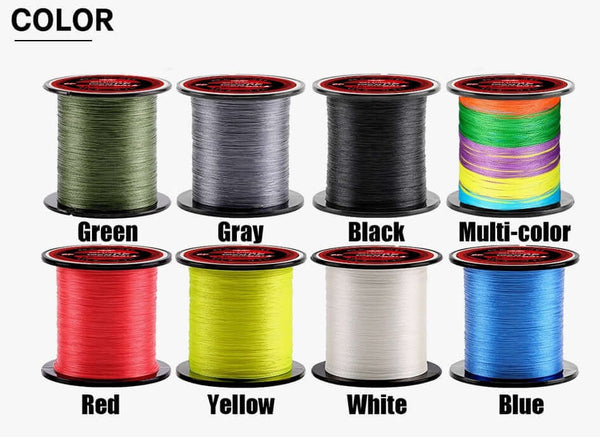 4 Strands 300m PE Braided 8-80LB Multifilament Fishing Line