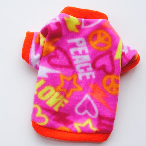 Warm Fleece Dog Pullover Clothes