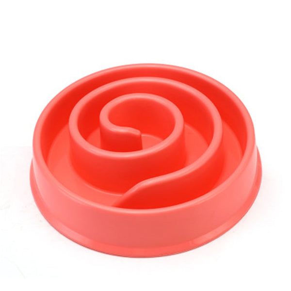 Portable Pet Feeding Bowls Slow Down Eating Food Dishes - in Various Shapes and Colors