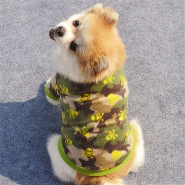 Warm Fleece Dog Pullover Clothes