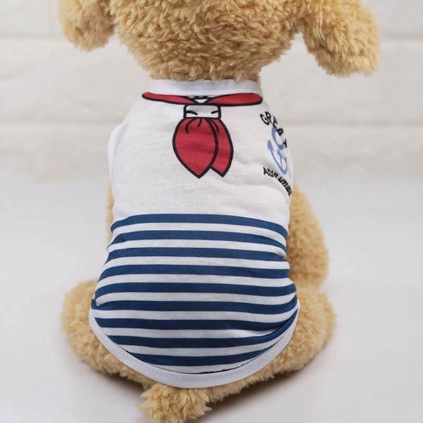Cartoon Dog Shirt Summer Small Dog Clothes T-shirt Puppy Vest