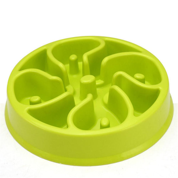 Portable Pet Feeding Bowls Slow Down Eating Food Dishes - in Various Shapes and Colors
