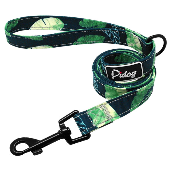 Colorful Pattern Design Printed Nylon Dog Leash - 4ft/1.2m