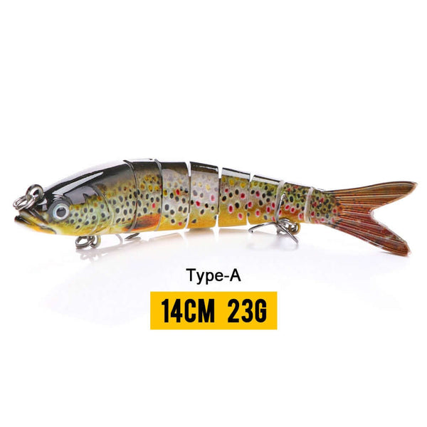 10/14cm Sinking Wobblers Fishing Lures Jointed Crankbait