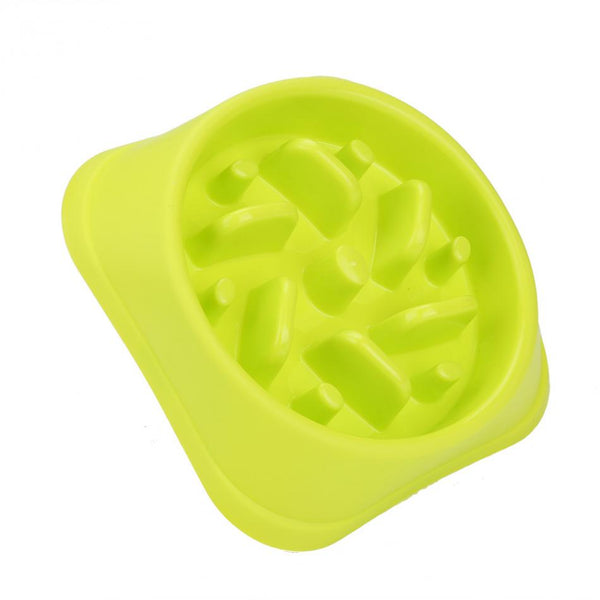Portable Pet Feeding Bowls Slow Down Eating Food Dishes - in Various Shapes and Colors