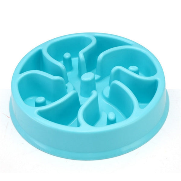 Portable Pet Feeding Bowls Slow Down Eating Food Dishes - in Various Shapes and Colors