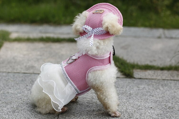 Funny Summer Dog Hat, Pets Princess Cap, Breathable Mesh