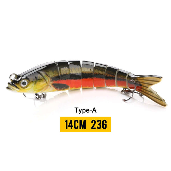 10/14cm Sinking Wobblers Fishing Lures Jointed Crankbait