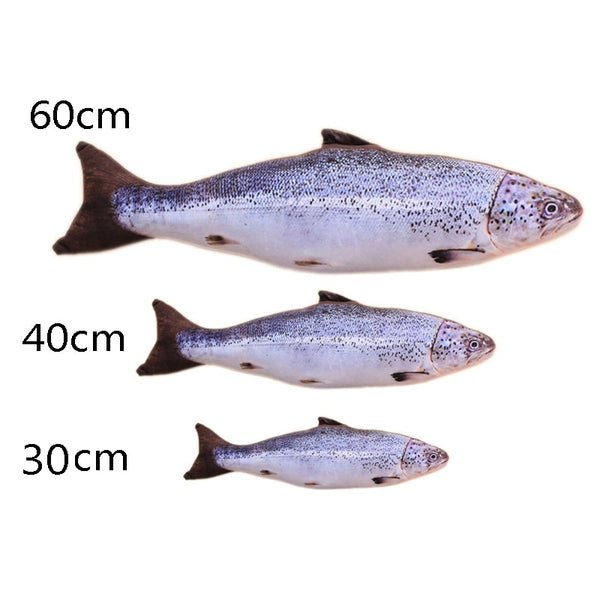 Plush Catnip Mint Stuffed 30-60cm Big Fish Shape Cat Toys