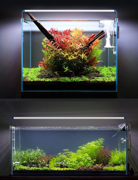 Super Slim LED Aquarium Lighting Fixture and Lamp Aquatic Plant Light 18-75cm Extendable Waterproof