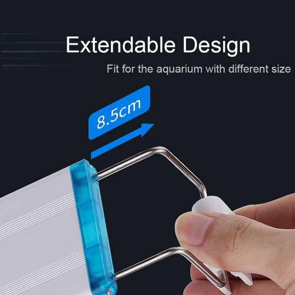 Super Slim LED Aquarium Lighting Fixture and Lamp Aquatic Plant Light 18-75cm Extendable Waterproof