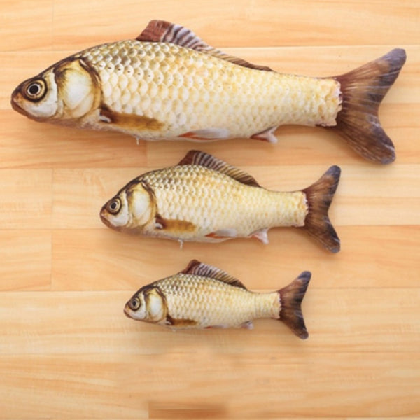 Plush Catnip Mint Stuffed 30-60cm Big Fish Shape Cat Toys