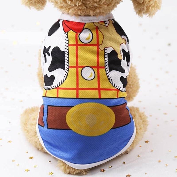 Cartoon Dog Shirt Summer Small Dog Clothes T-shirt Puppy Vest