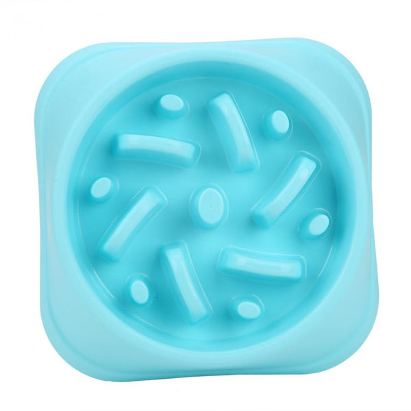 Portable Pet Feeding Bowls Slow Down Eating Food Dishes - in Various Shapes and Colors