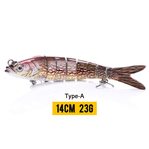 10/14cm Sinking Wobblers Fishing Lures Jointed Crankbait