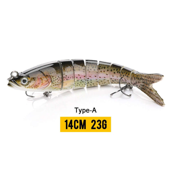 10/14cm Sinking Wobblers Fishing Lures Jointed Crankbait