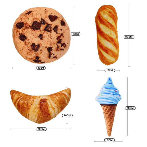 Various Food Items Chew Toy for Pets