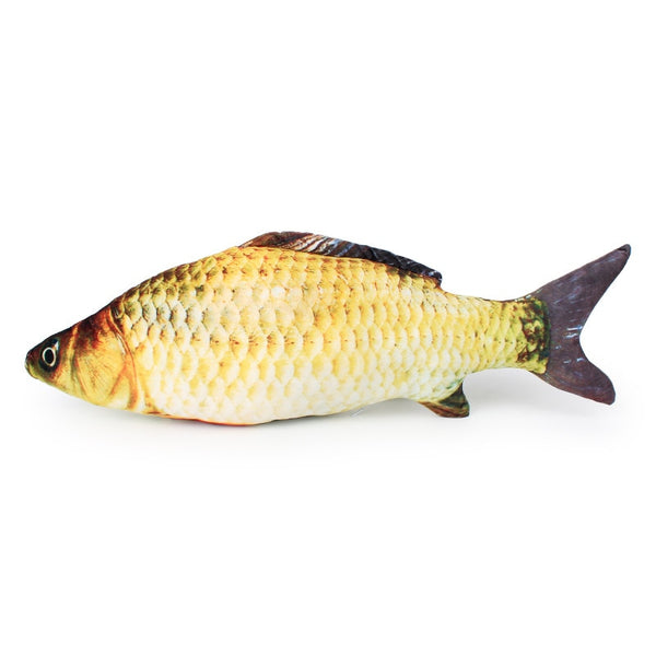 Plush Catnip Mint Stuffed 30-60cm Big Fish Shape Cat Toys