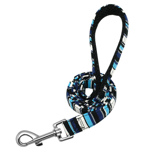 Colorful Pattern Design Printed Nylon Dog Leash - 4ft/1.2m