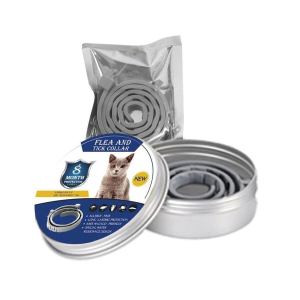 8 Month Flea Tick Collar for Dogs & Cats Adjustable Long-term Protection
