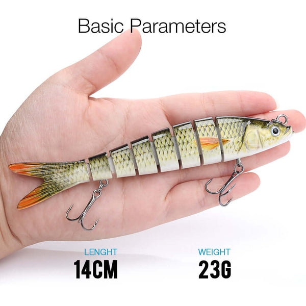 10/14cm Sinking Wobblers Fishing Lures Jointed Crankbait