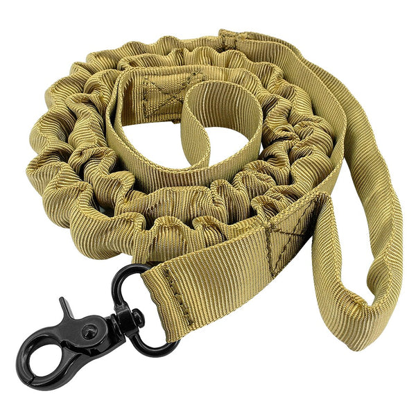 Military Style Tactical Dog Leash Nylon Bungee Training Leashes