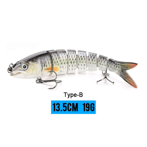 10/14cm Sinking Wobblers Fishing Lures Jointed Crankbait