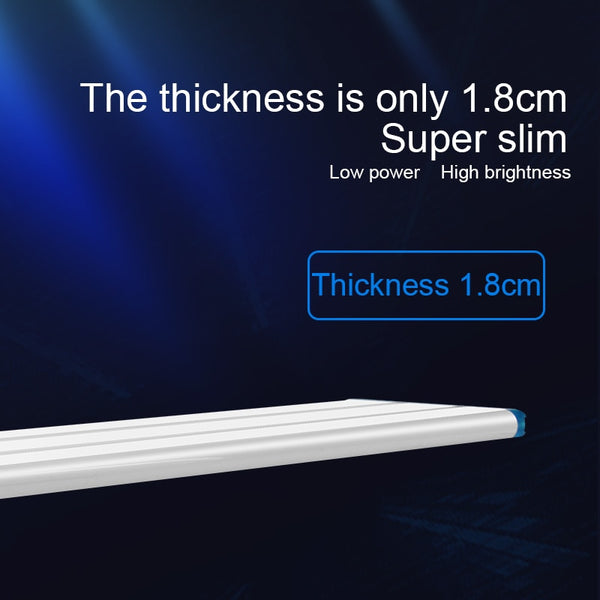 Super Slim LED Aquarium Lighting Fixture and Lamp Aquatic Plant Light 18-75cm Extendable Waterproof