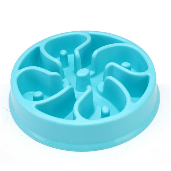 Portable Pet Feeding Bowls Slow Down Eating Food Dishes - in Various Shapes and Colors