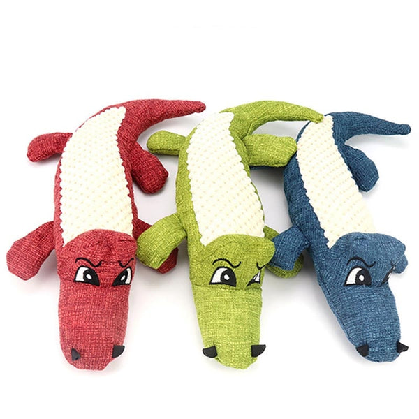 Crocodile Shape Soft Plush Toys for Pets