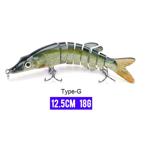 10/14cm Sinking Wobblers Fishing Lures Jointed Crankbait