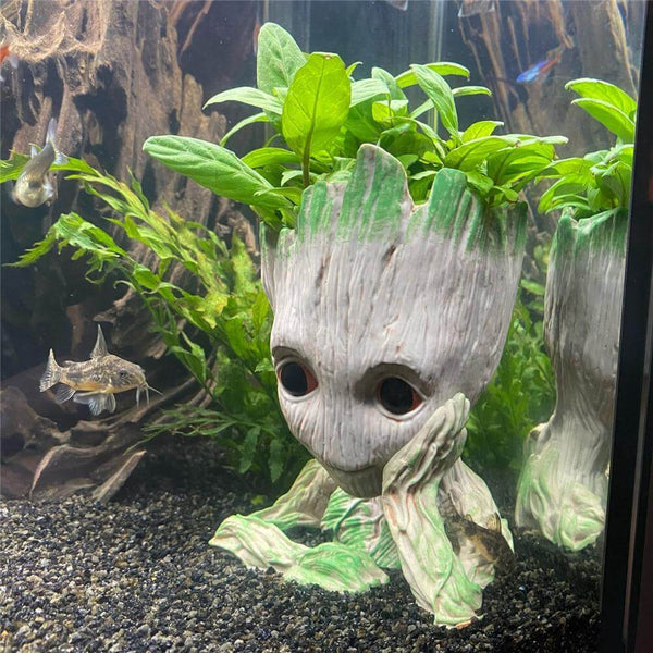 Baby Groot Plant Holder Aquarium Decoration Ornament