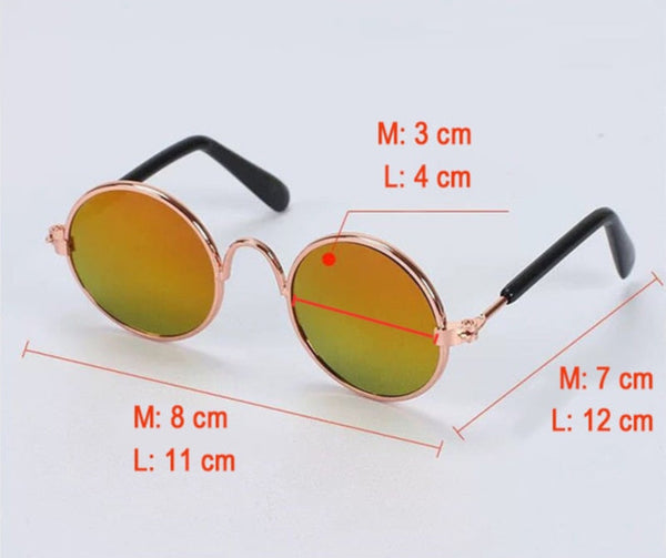 Oval Sunglasses For Dogs Pet Photo Prop Accessories Glasses