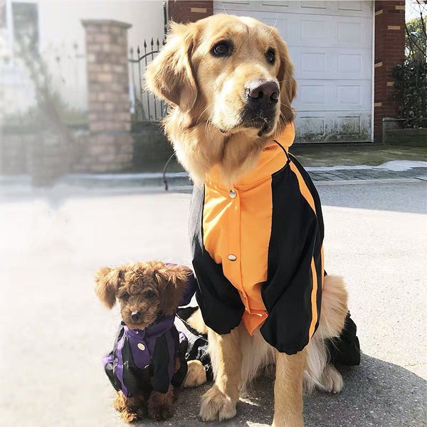 Waterproof Raincoat Jumpsuit For Small Medium Large Dogs Outdoor Pet Clothes