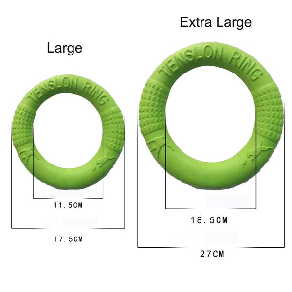 Dog Training Ring Puller Toy Bite Resistant Rubber Toys
