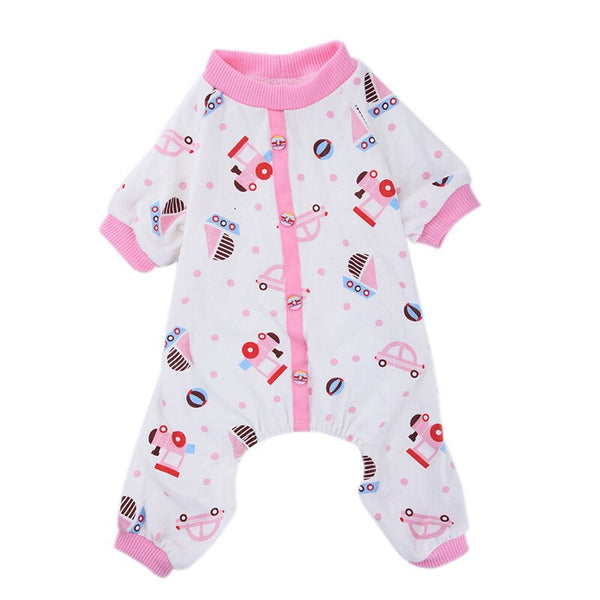 Pet Pajama Style Jumpsuit For Small Dogs