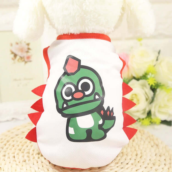 Cartoon Dog Shirt Summer Small Dog Clothes T-shirt Puppy Vest