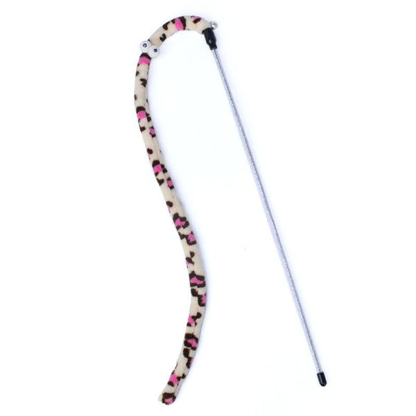 Caterpillar Cat Toy Interactive Feather Teaser Wand, Rod Multiple Styles